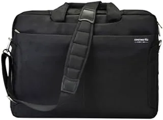 18 Inch Laptop Bag ShengTS Briefcase Shoulder Bag Fits up to 18.4 Inches Gaming Laptops Nylon Waterproof Fabric Shockproof Sleeve for Notebook Computer Mackbook (18.4 Inches, Black)