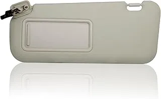 Left Driver Side Sun Visor Compatible with Mazda 3 2010 2011 2012 2013 with Light, BBM2-69-320C-75 BBM3-69-320C-75 Beige