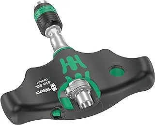 Wera 416 RA Quergriff Rapidaptor 0502461001، أسود-أخضر، 1/4 بوصة، 45 ملم