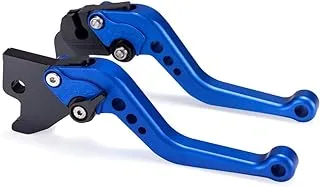 Hopider Short Brake Clutch Levers Compatible with YFM 700 Raptor 2000-2006, YFM 660 Raptor 2001-2006, YFZ 450 S/T/V 2003-2006, Banshee YFZ350 1995-2008, YFS200 Blaster 2003-2007, Blue