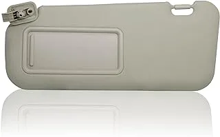 Left Driver Side Sun Visor Compatible with Mazda 3 2010 2011 2012 2013 BBM2-69-320C-75 BBM3-69-320C-75 Beige