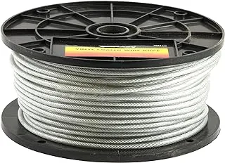 Forney 70451 Wire Rope, Vinyl Coated Aircraft Cable, 250-Feet-by 3/32-Inch thru 3/16-Inch