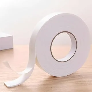 Double Sided Tape 2mm x 5m, Mounting Tape Heavy Duty, Removeable PE Foam Tape Strips, Strong Adhesive Tape Waterproof Free Damage for Paint Wall Picture Hanging Poster (SINGLE)