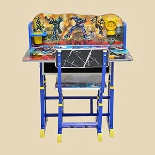 Karnak Kids Study Table & Chair, Baby Study Chair & Desk for Home, School, Classroom (Random Print) KST7