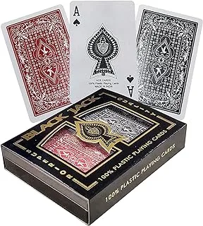 EZUK™ Brand Premium Plastic Bridge Playing Cards with Case (2 Decks) - Made in India