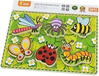 Extra-thick Wooden Puzzle - Insects