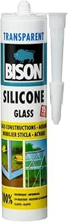 Bison Silicone Glass Transparent Sealant Cartridge 280 ml