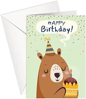 Greeting Card - Birthday | HAPPY BIRTHDAY | Bear | P207 | SharetheLove (Classic A5)