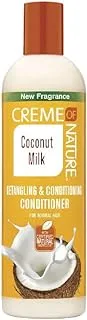 Creme of Nature Conditioner With Coconut Milk, Detangling And Conditioning Formula For Normal Hair, 12 Fl Oz (Pack of 1)