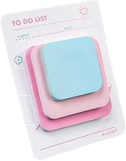 Multicolor Memo Pads Combo - 50x50mm, 65x66mm, 75x75mm (Pack of 120). Perfect For School, Collage, Office and Business.