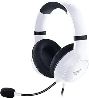 Razer Kaira X Wired Headset for Xbox Series X|S, Xbox One, PC, Mac & Mobile Devices: TriForce 50mm Drivers - HyperClear Cardioid Mic - Flowknit Memory Foam Ear Cushions - On-Headset Controls - White