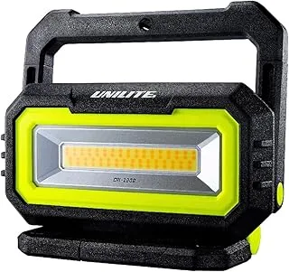 مصباح موقع العمل المحمول Unilite CRI-1900 القابل لإعادة الشحن عالي CRI 96+ LED | 1900 لومن | سي سي تي 2700 ألف - 6500 ألف | تعمل بالطاقة المزدوجة - قابلة للشحن والتيار الكهربائي | بنك الطاقة USB | معطر هواء السيارة