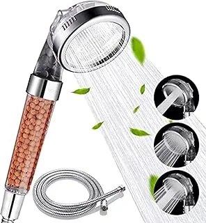 blu Shower Filter Shower Head Water Saving High-Pressure Rainfall Shower Filter Rainfall Water Saving, Purifies Water, Shower Head Help Reduces hair loss, Boost Skin,Three Functions Rainfall Jet