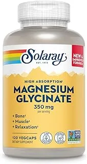 SOLARAY, High Absorption Magnesium Glycinate, 350 mg, 120 VegCaps