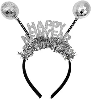 New Year Tinsel Headband Silver