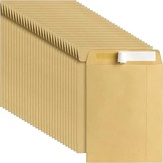 120 GSM Brown Envelopes A5/C5 Auto Seal 10 x 7 Inches (50 PACK) A5/C5, Executive Letter Size,Fully Opaque, Self Sealing & Printer Safe Envelopes for Everyday Home, Office & Commercial Use