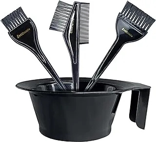 Midazzle Professional Hair Coloring Dyeing Kit Brush with Bowl Black (Hair Dye Bowl Set)