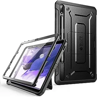 حافظة SUPCASE [سلسلة Unicorn Beetle PRO] مصممة لجهاز Galaxy Tab S7 FE (إصدار 2021)، حافظة حماية متينة لكامل الجسم مع واقي شاشة مدمج - أسود