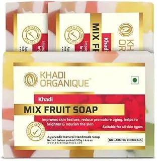 KHADI ORGANIQUE MIX FRUIT SOAP PACK OF 3 (375GM)