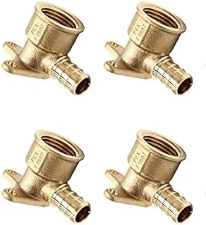 (Pack of 4) Pex Fitting 1/2 Inch x 1/2 Inch Female NPT Drop-Ear Elbow Fitting Only-No Lead