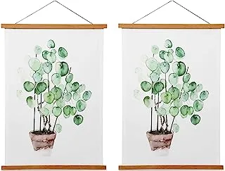 Magnetic Poster Frame Hanger, Natural Teak, 11x14 11x17 Poster Hanger for Photos, Pictures, Prints, Maps, Scrolls and Canvas Artwork