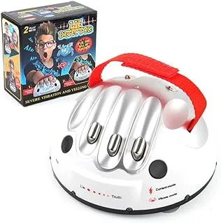 Discover the Best Kids Novelty Lie Detector Game ! Electric Shocking Fun for Parties, Perfect Christmas & Halloween Gift. Upgrade Micro Electric Shock Lie Detector with 5 LED Lights