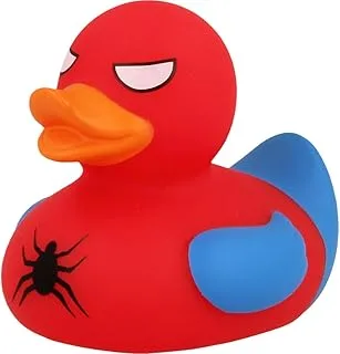 Lilalu Bath Toy Spidy Duck Red : Bath time fun - Kids bath toy - Themed duck - Floating toy - Water-friendly toy