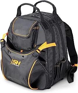 STEELHEAD 48-Pocket Heavy-Duty Tool Backpack, Padded Back Support, Reinforced Bottom, Rubber Feet, Perfect for Electricians, Plumbers, Contractors, HVAC Techs