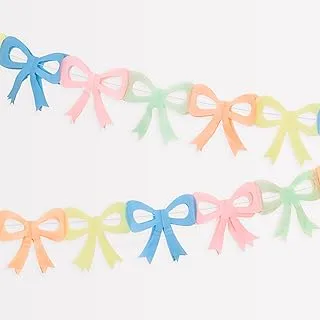 Meri Meri Tissue Paper Bow Garlands (3m with excess cord - Pack of 3)