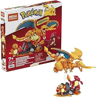 Mega Pokémon Charmander Evolution Construction Set, Building Toys for Kids