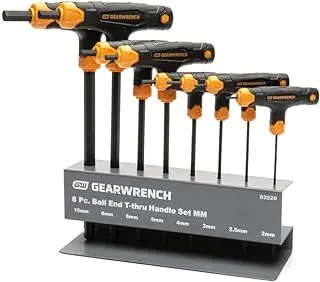 GEARWRENCH طقم مفاتيح سداسية بنهاية كروية من 7 قطع متري - 83516