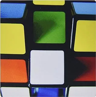 3dRose LLC 8 x 8 x 0.25 Inches Mouse Pad, Print Of Painting Of Rubik Cube Primary Colors (mp_183428_1)