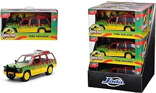 Jada Jurassic World 1:32 1993 Ford Explorer Diecast Model Car, Multicolour