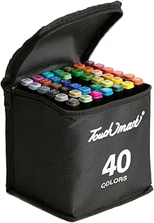 40 Colors Drawing Markers,Marker Pens for Adult/Kids Coloring Books, Professional Permanent Art Markers