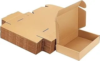 100 PACK Double Wall Shipping Boxes 9x9x3 Inches (23x23x7 CM) Small Carton Cardboard Boxes for Mailing, Packaging, Shipping E-Commerce Packages, Gift Box - 100 Pack