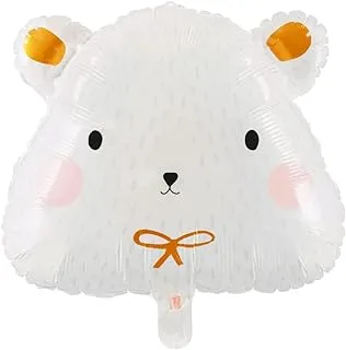 Foil balloon Polar bear,42x36cm, mix