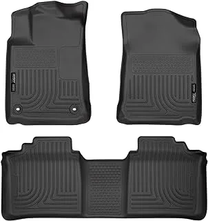 Husky Liners 98501 Fits 2013-18 Toyota Avalon ELECTRIC/GAS Weatherbeater Front & 2nd Seat Floor Mats, Black