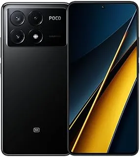 POCO X6 Pro ثنائي الشريحة، أسود، 12 جيجابايت رام، 512 جيجابايت، 5G - الإصدار العالمي