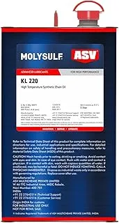 ASV Synthetic Chain Oil For High Temperatures NET 5ltrs