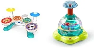 Baby Einstein Connected Magic Touch Drum Set + Bright Starts Press & Glow Spinner