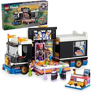 مجموعة مكعبات بناء سيارة من LEGO® Friends Pop Star Music Tour Bus 42619؛ ألعاب للأولاد والبنات والأطفال (845 قطعة)