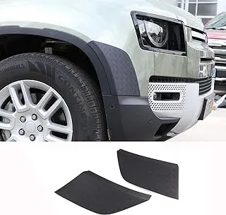 CHEYA ABS Black Body Anti-scratch Protection Cover Trim Kit for Land Rover Defender 110 2020 Accessories (Front bumper)