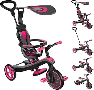 GLOBBER EXPLORER TRIKE TRICYCLE (4 in 1) - FUCHSIA