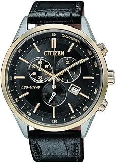 Citizen Mens Solar Powered Watch, Analog Display and Leather Strap AT2144-11E