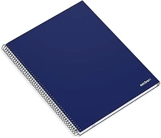 Ambar 150 Sheets 70 GSM Ideas Hard Cover Spiral Note Book, A4 Size, Blue