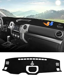 Autorder Dashboard Cover Mat for 2014-2021 Toyota Tundra Accessories Dash Cover Flannel Dash Mat Sunshade Glare UV Rays Protector