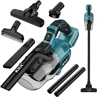 KXX Cordless Vacuum for Makita 18V Max Battery, Handheld Electric Power Vacuum Cleaner with Brushless Motor, Low Noise Cordless Handheld Vacuum for Hardwood Floor Carpet Pet Hair Car (No Battery)