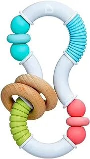 Munchkin Sili Twisty Teether, colorful, easy to hold for the little hands, BPA free, soothes the little gums, Infant/Baby/Toddler/Kids, 3 Months and above