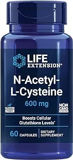 إطالة عمر N-Acetyl-L-Cysteine ​​600 ملغ - 60 كبسولة