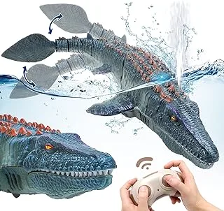 Remote Control Mosasaurus Dinosaur Toy, RC Dinosaur Diving Toys for Kids, Light and Spray Water, High Simulation Dino for Swimming Water Pool Lake Ocean Bath Toys for Boys Girls